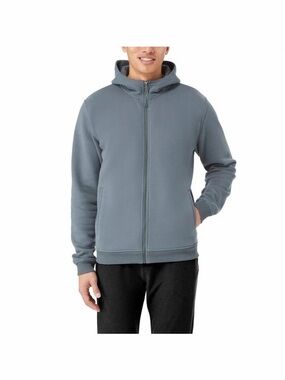 Kirkland Signature Men’s , Organic Cotton Full Zip Hoodie, Blue